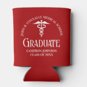 Customized Red Medical School Graduation Party 缶クーラー (裏面)