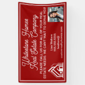 Customized Red Real Estate Company Marketing 横断幕 (縦)