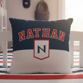 Customized sporty-style pillow with name クッション
