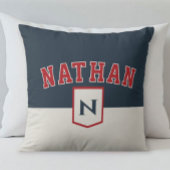 Customized sporty-style pillow with name クッション