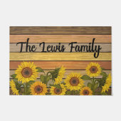 Customized Sunflower Decor, Garden Mat ドアマット (正面)