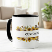 Customized sunflower mug, Sunflower mug マグカップ