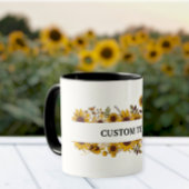 Customized sunflower mug, Sunflower mug マグカップ