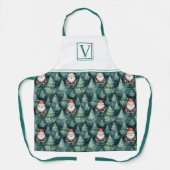 Customized Watercolor Christmas Santa Claus -  エプロン (正面)