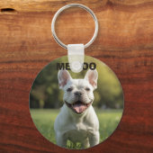 Customized with 2 and text キーホルダー (裏面)