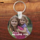 Customized with 2 and text キーホルダー (正面)