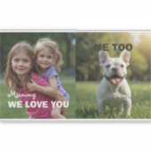 Customized with 2 and text シール (正面)