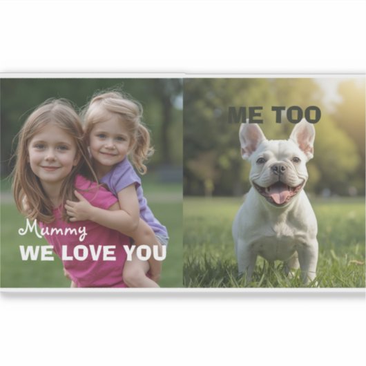 Customized with 2 and text シール (正面)