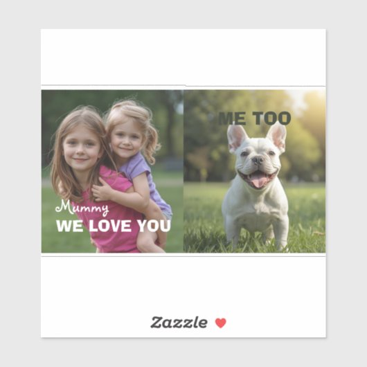 Customized with 2 and text シール (シート)