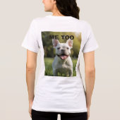 Customized with 2 and text トライブレンドTシャツ (裏面)