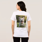 Customized with 2 and text トライブレンドTシャツ (裏面全面)