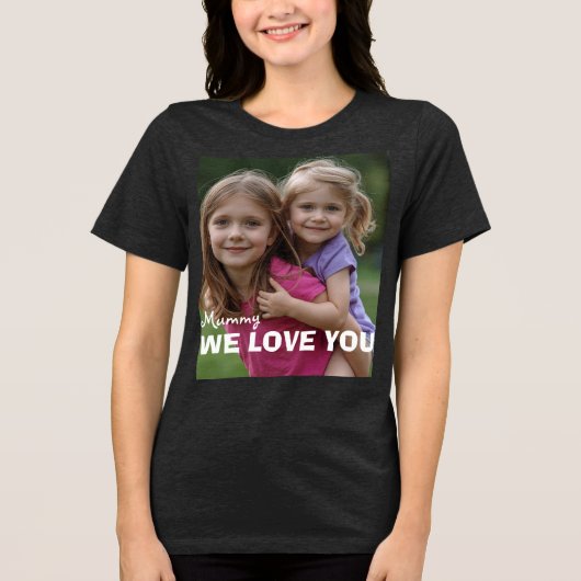 Customized with 2 and text トライブレンドＴシャツ (正面)