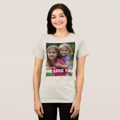 Customized with 2 and text トライブレンドTシャツ (正面全面)