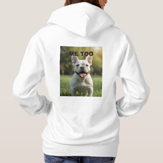 Customized with 2 and text パーカ (裏面)