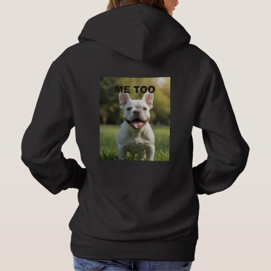 Customized with 2 and text パーカ (裏面)