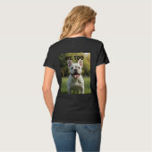 Customized with 2 and text tシャツ (裏面フル)