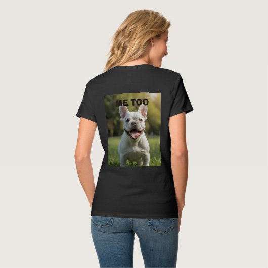 Customized with 2 and text tシャツ (裏面フル)