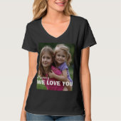 Customized with 2 and text tシャツ (正面)