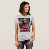 Customized with 2 and text tシャツ (正面フル)