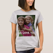 Customized with 2 and text tシャツ (正面)