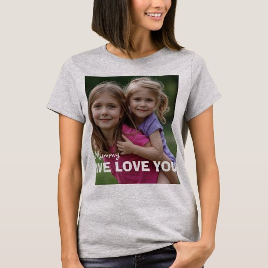 Customized with 2 and text tシャツ (正面)