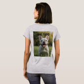Customized with 2 and text tシャツ (裏面フル)