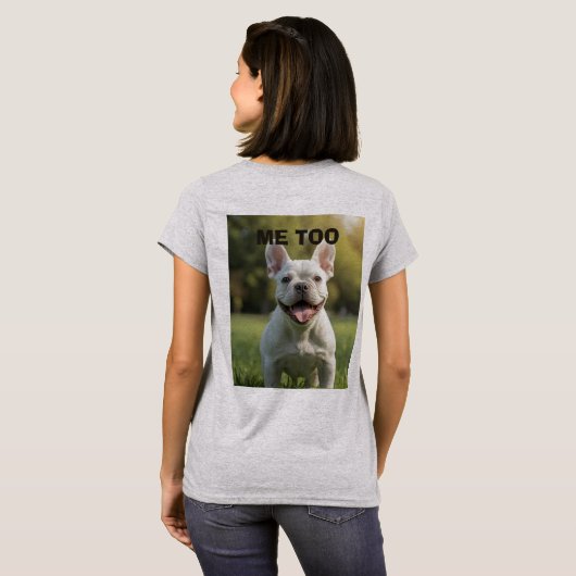 Customized with 2 and text tシャツ (裏面フル)