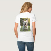 Customized with 2 and text tシャツ (裏面フル)