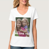 Customized with 2 and text tシャツ (正面)