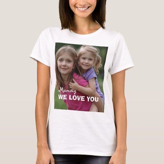 Customized with 2 and text tシャツ (正面)