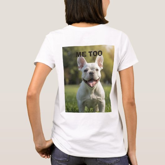 Customized with 2 and text tシャツ (裏面)