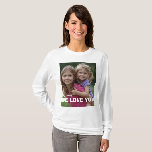 Customized with 2 and text tシャツ (正面フル)