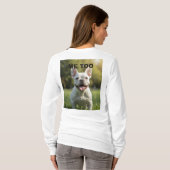 Customized with 2 and text tシャツ (裏面フル)