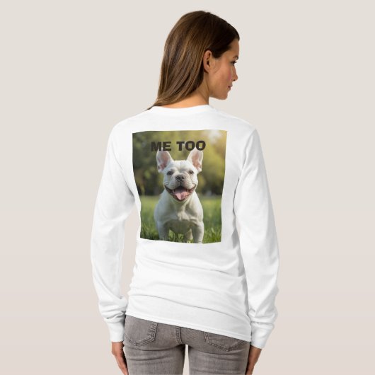 Customized with 2 and text tシャツ (裏面フル)