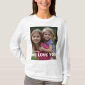 Customized with 2 and text tシャツ (正面)