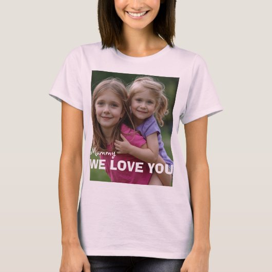 Customized with 2 and text tシャツ (正面)