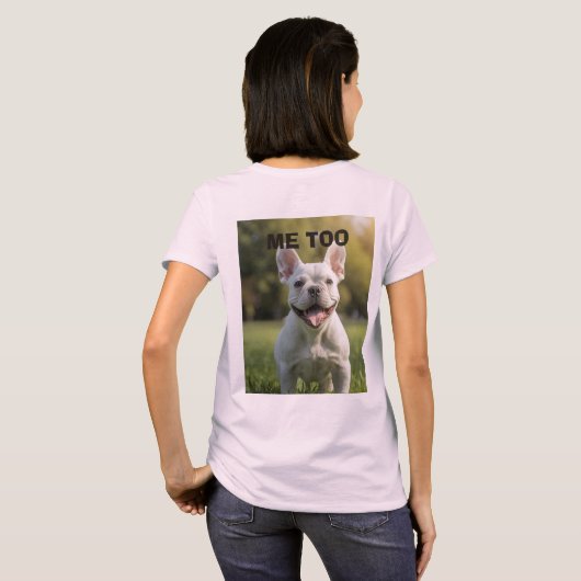 Customized with 2 and text tシャツ (裏面フル)