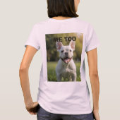 Customized with 2 and text tシャツ (裏面)