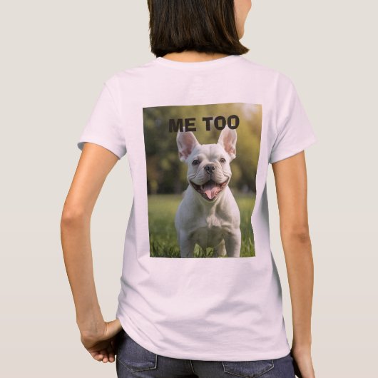 Customized with 2 and text tシャツ (裏面)