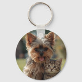 Customized with two photos キーホルダー (裏面)