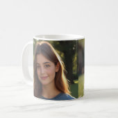 Customized with two photos コーヒーマグカップ (正面左)