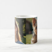 Customized with two photos コーヒーマグカップ (中央)