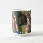Customized with two photos コーヒーマグカップ (中央)