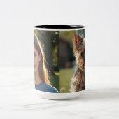 Customized with two photos ツートーンマグカップ (中央)