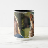 Customized with two photos マグカップ (中央)