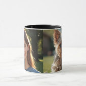 Customized with two photos マグカップ (中央)