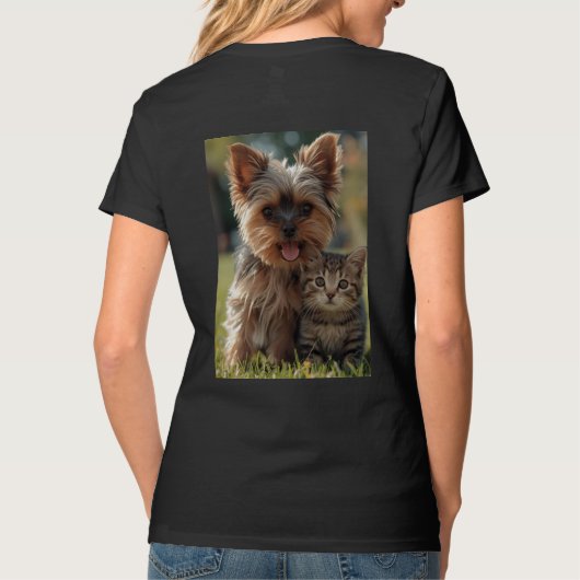 Customized with two photos tシャツ (裏面)