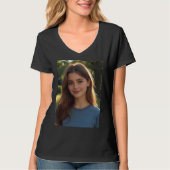 Customized with two photos tシャツ (正面)