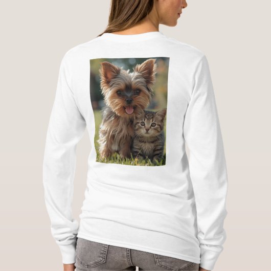Customized with two photos tシャツ (裏面)