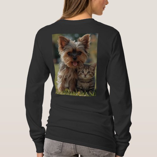 Customized with two photos tシャツ (裏面)